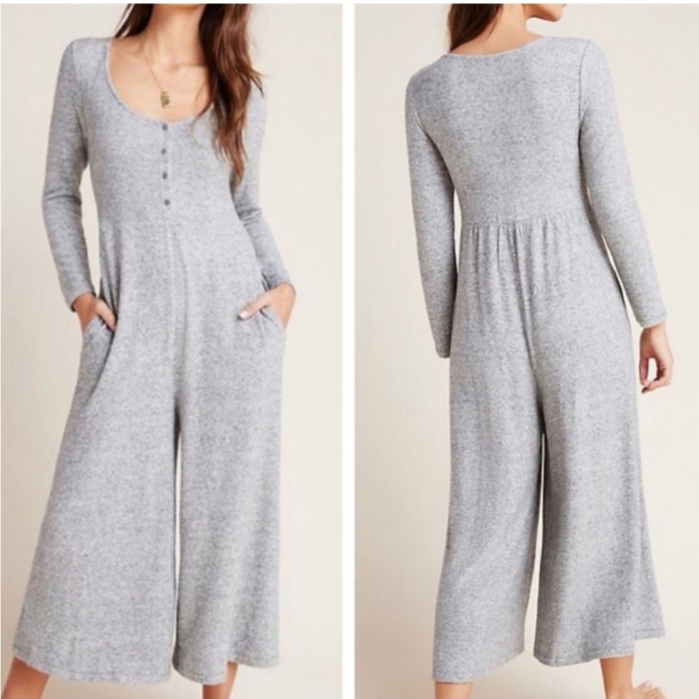 Anthropologie Soft Spun crop Jumpsuit